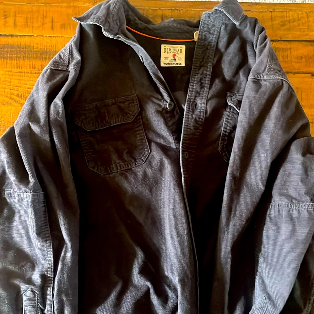 Red Head Corduroy Button Up Shirt